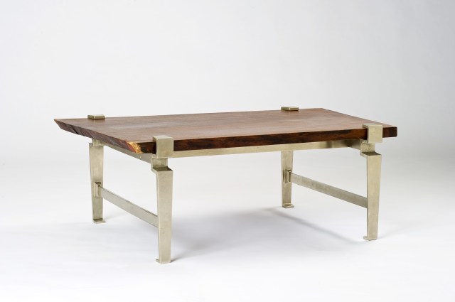 Black Walnut w/ Bronze Coffee Tables